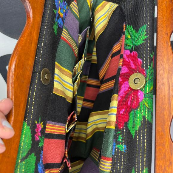 Isabella Fiore Virgin Mary Lady of Guadalupe Embroidered Beaded Bag Religious - Picture 11 of 12